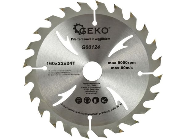 GEKO sirkelsagblad wolframkarbid 160*22*24z