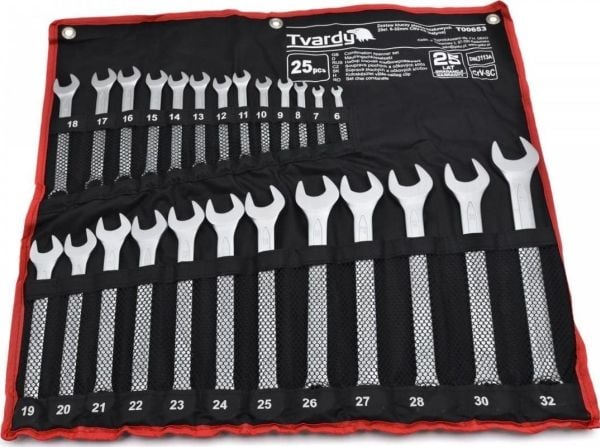 Geko LEVYKULMA-AVAIMET 25EL. 6-32MM CRV-CS (SATIN)(4) T00653 GEKO