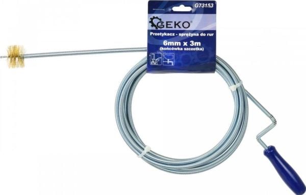GEKO rensespiral til rør 6 mm x 3 m