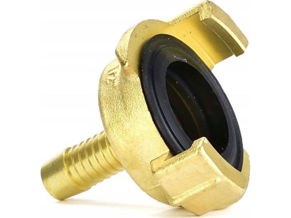 Geko koblinger messing kompatible med GEKA med nippel 3/8” (12/96)