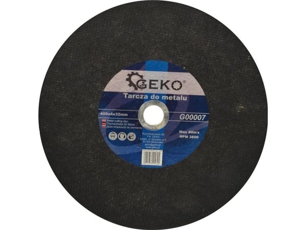 Geko metallskive 400x4x32 (G00007)
