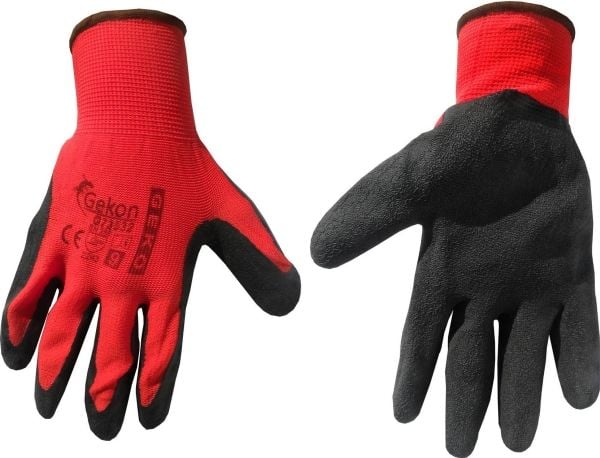 GEKO vernehansker GEKO str. 9/latex rød (12/240)