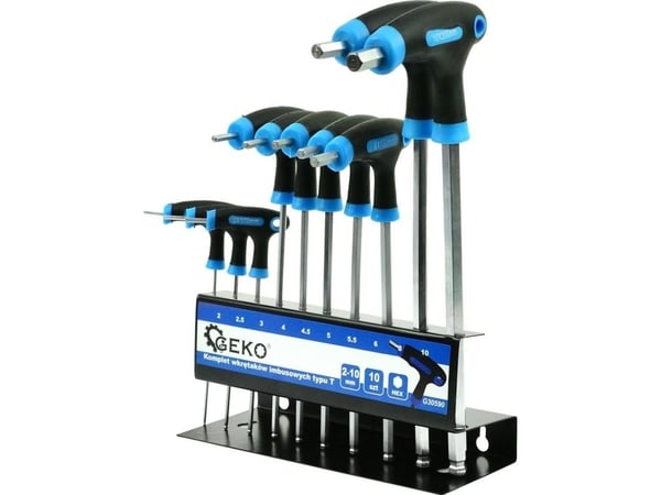 Geko sett med unbrakonøkler type T (G30590)