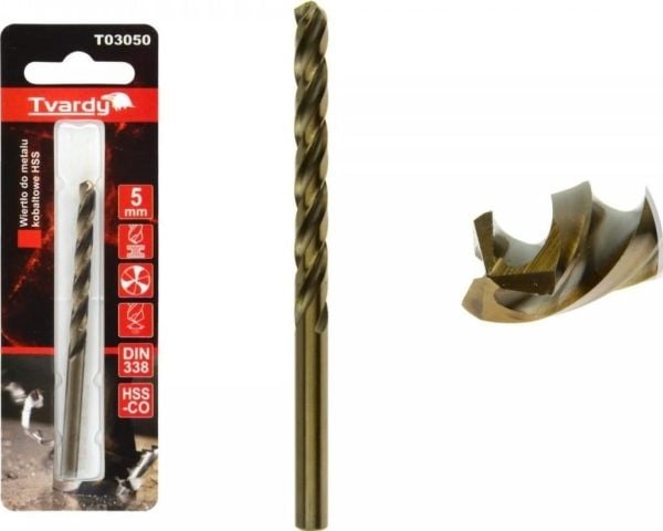 Geko drill KOBALT METALL DILL HSS M35 5 MM (1/80/640) T03050 GEKO