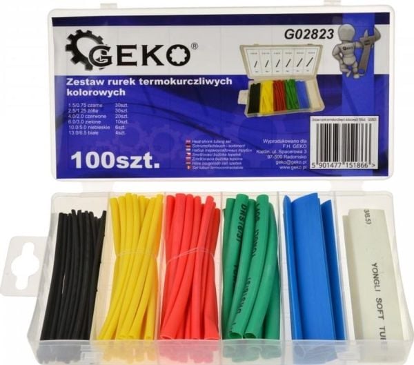 GEKO set krymprör i färger 100 st (20) G02823 GEKO