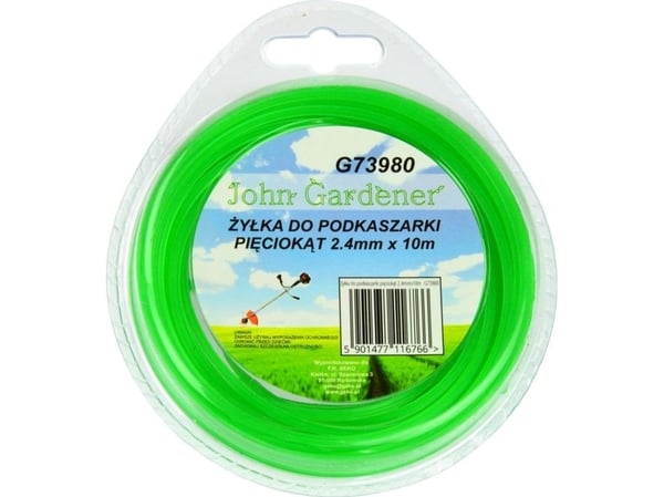 Geko zylka til trimmerhode femkant 2,4 mm x 10 m (120)