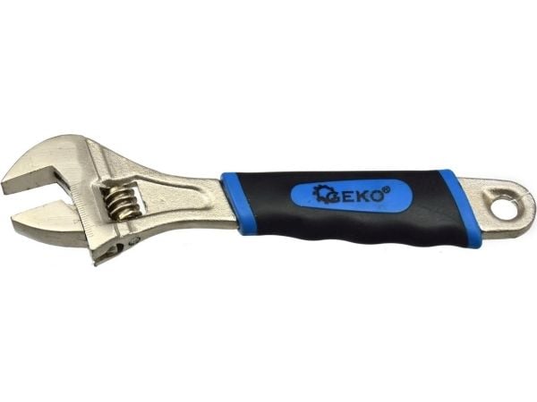 Geko justerbar skiftnyckel svensk 8" GEKO (6/60)