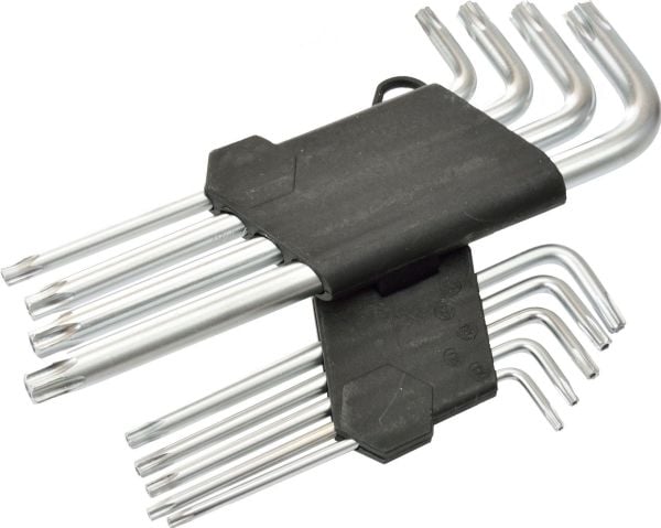 Geko komplett torx nøkkelsett T10-T50/190 mm (10/40)