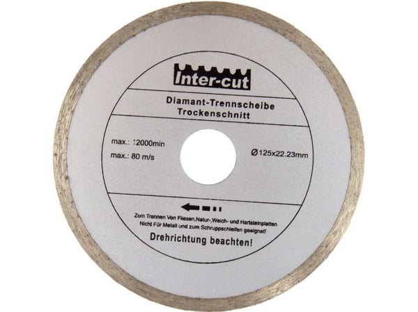 Geko diamantskive 125 mm hel grå (200)