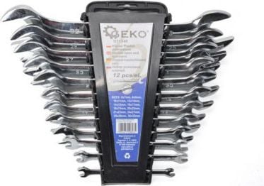 Geko sett med flate nøkler 6–32 mm 12 stk. (G11345)