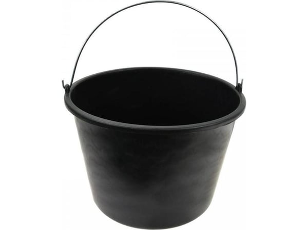 Geko byggebøtte 20L svart G66102