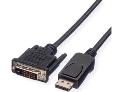 Value 11995608, 1,5 m, DisplayPort, DVI-D, Hankjønn, Hankjønn, 1920 x 1080 piksler