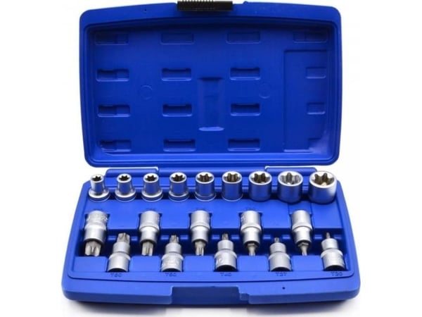 Geko TORX TORKKIHOLKIT JA -KÄRKÄT 1/2" 19 PAKKAUS (10) G13565 GEKO