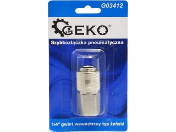 Geko PNEUMATIIKKALIITIN 1/4" SISÄÄNPUOLI (BLISTERI) (10/100) G03412 GEKO GEKO