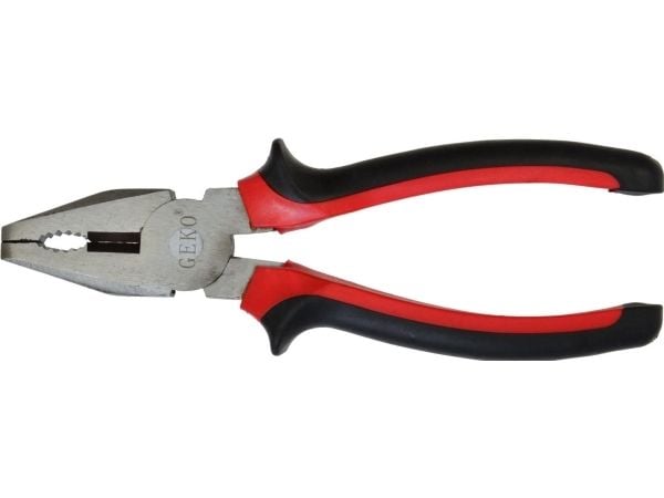 Geko kombinationstång nickelpläterad 180 mm röd-svart (G01621)
