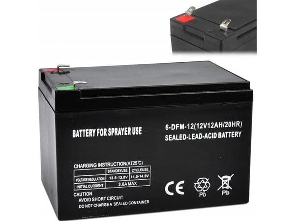 Geko batteri/ackumulator till batteridriven spruta 12Ah (6)