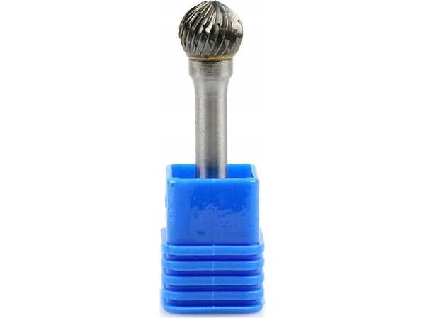 Geko fres-fil til metall 12x11 mm skaft 6 mm (kuleformet) (200)