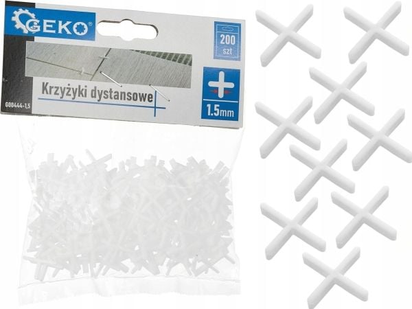 Geko distanseklosser 1,5 mm 200 stk (100) Geko distanseklosser 1,5 mm 200 stk (100)