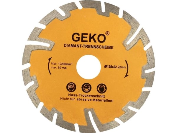 Geko diamantblad 125 mm dyp kutt (G00225)