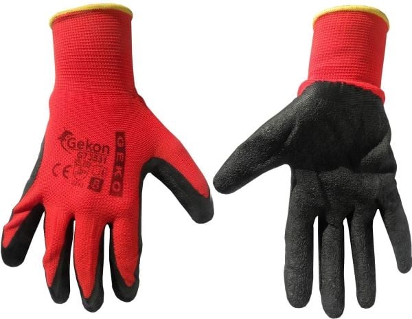 Geko vernehansker GEKON str. 8 latex rød (12/240)