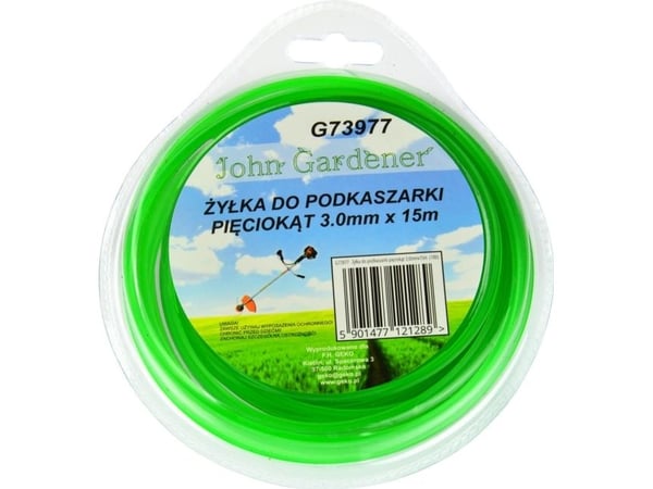 Snor til hekktrimmer Geko Zylka femkantet 3,0 mm x 15 m (80)