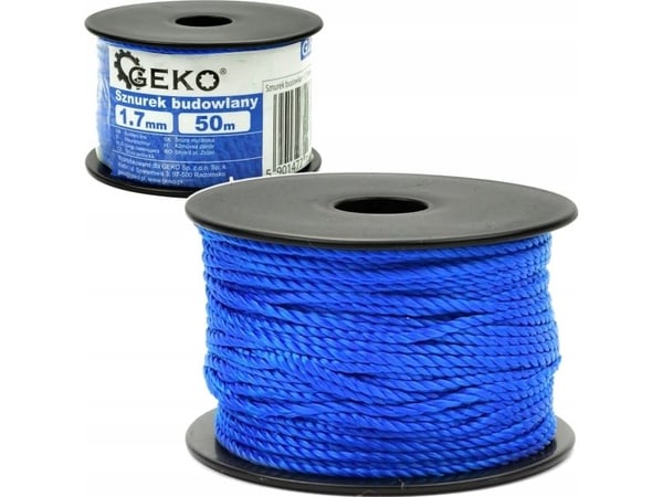 Geko byggesnor 1.7 mm 50 m (100)