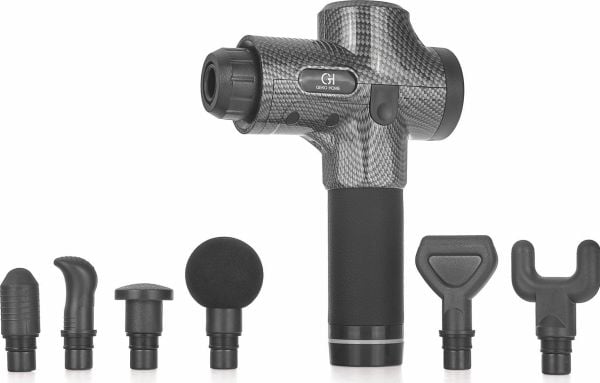 Geko massagepistol 100 W med etui + 8 massagehuvuden (10)