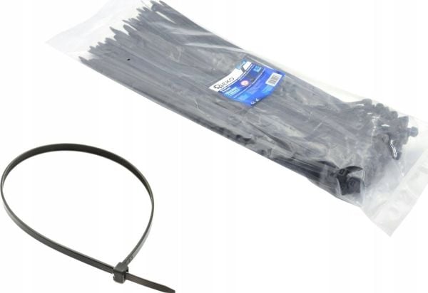 Geko buntband nylon svarta 250x7,6 mm UV 100 st