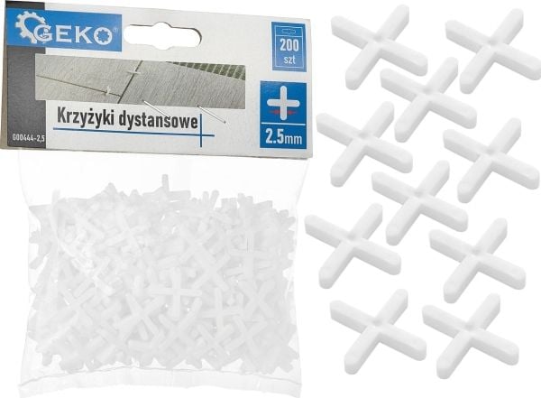 Geko distansholdere til flis 2,5 mm - pk. 200 stk (100)