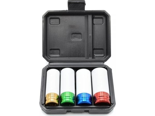 Geko ALUFELG SOCKETS 4PT. 17MM 19MM 21MM 22MM (10) G10511 GEKO GEKO Geko ALUFELG SOCKETS 4PT. 17MM 19MM 21MM 22MM (10) G10511 GEKO GEKO