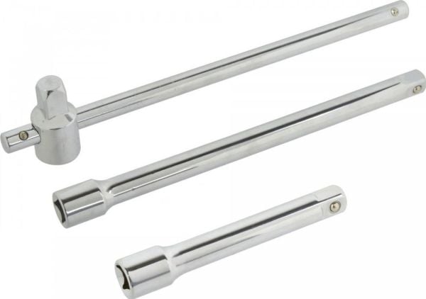 Geko pipesett med forlengere 1/2" 3 deler (20) G13510 GEKO