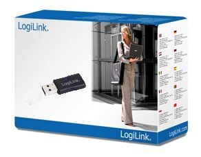 LogiLink WLAN WL0086A, Langaton, USB, WLAN, 300 Mbit/s, Musta