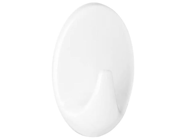 TESA 66602-00000-00, Innendørs, Universalkrok, Hvit, Limstrimmel, Glass, Plast, Tre, Oval