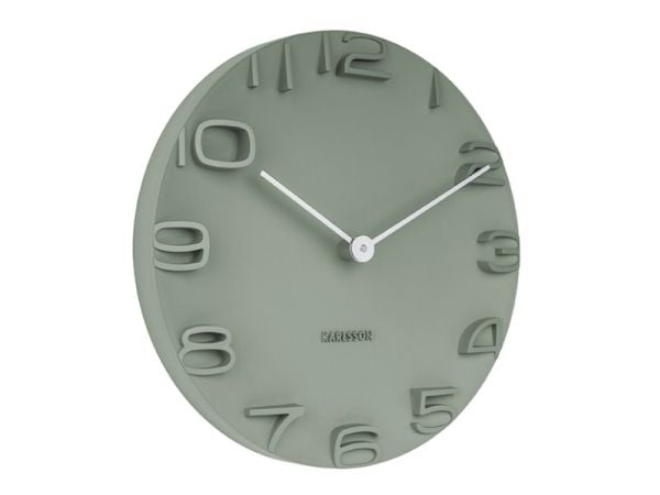Karlsson KA5311GR, Vegg, Quartz clock, Rund, Grønn, AA, 42 cm