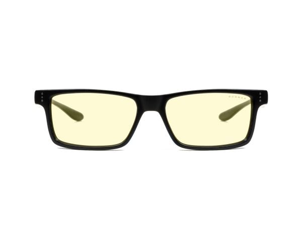 Gunnar Optiks Vertex, Unisex, Rektangel, Mote, Svart, Plastikk, Rav