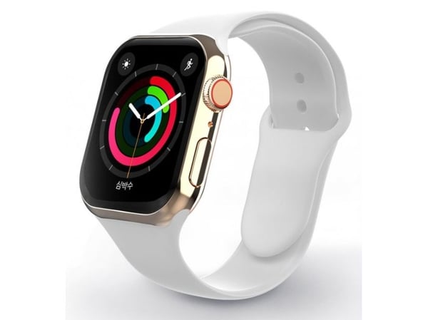 Swissten Silicone Band for Apple Watch 42-44mm White - 8595217477162, Klokkereim, Apple, Apple Watch SE, Apple Watch Series 1, Apple Watch Series 2...