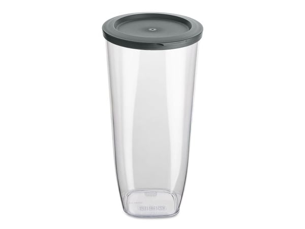koziol Connect Dry L, Kanna, Rund, 2 l, Svart, Transparent, 125 mm, 132 mm