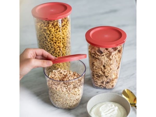 koziol Connect Dry M, Krukke, Rund, 1,5 l, Rosa, Gjennomsiktig, 125 mm, 132 mm