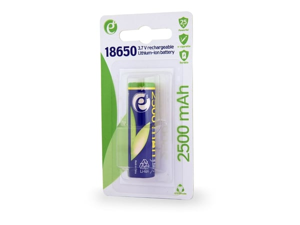 EnerGenie - Batteri 18650 - Li-Ion - 2500 mAh - 10C
