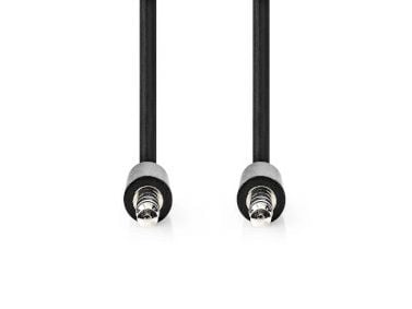 Nedis CAGL22005BK10, 3.5mm, Hankjønn, 3.5mm, Hankjønn, 1 m, Sort