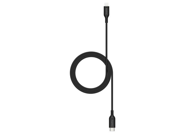 mophie essentials Lightning to USB-C | charging cable 1M, 1 m, Lightning, USB C, Hankjønn, Hankjønn, Svart