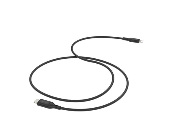 mophie essentials Lightning to USB-C | charging cable 1M, 1 m, Lightning, USB C, Hankjønn, Hankjønn, Svart