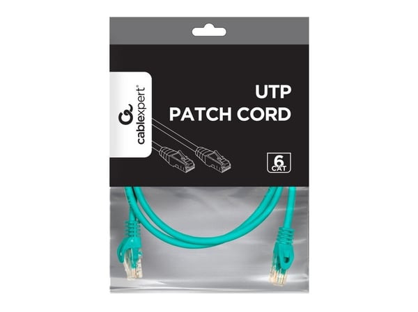 Cablexpert - Koblingskabel - RJ-45 (hann) til RJ-45 (hann) - 6.2 mm - UTP - CAT 6 - formstøpt, uten hindringer - grønn