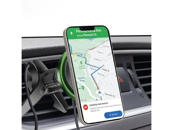 SBS TESUPMAGWIR15W, Mobiltelefon/smarttelefon, Aktiv holder, Bil, Sort