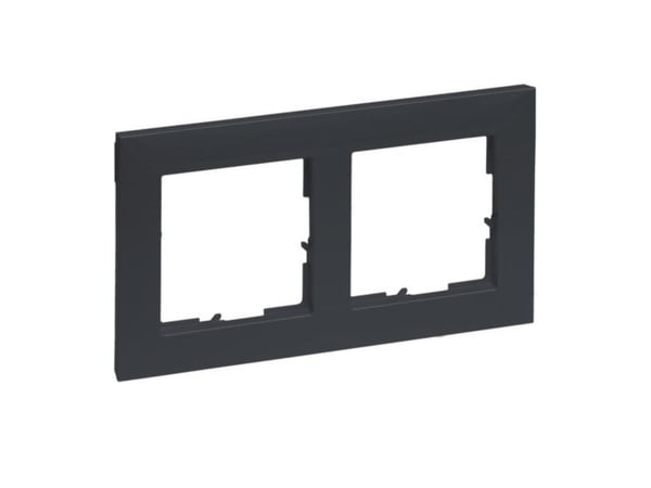 Legrand SEANO 2-jakkinen kehys 765472, väri antrasiitti lakattu 10 (765472)