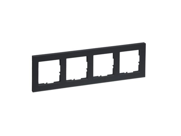 Legrand SEANO+4-jakkukehys, väri765484antrasiitti (765484)