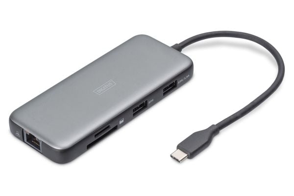 DIGITUS - Dockningsstation - USB-C 3.2 Gen 2 - HDMI - 1GbE