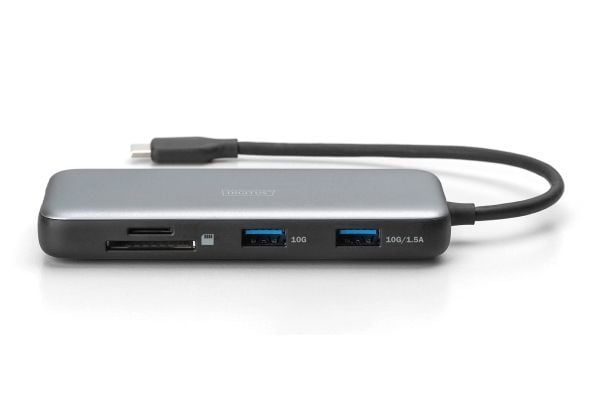 DIGITUS - Dockningsstation - USB-C 3.2 Gen 2 - HDMI - 1GbE