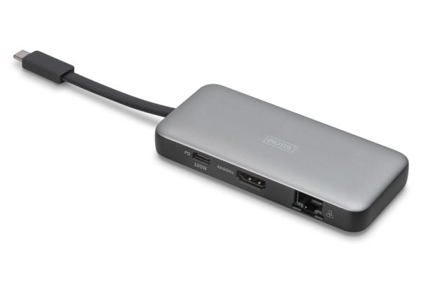 DIGITUS Travel - Dokkingstasjon - USB-C 3.2 Gen 1 - HDMI - 1GbE