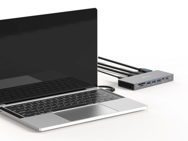 Sandberg 13-in-1 Pro - Dokkingstasjon - USB-C - DP, 2 x HDMI - 1GbE